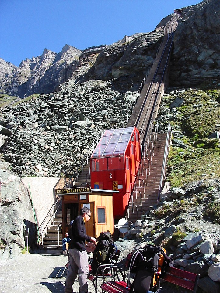 Großglockner climb: cable railway Großglockner climb: cable railway