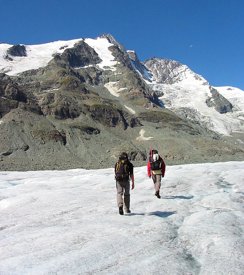 Großglockner climb: on the Pasterze glacier Großglockner climb: on the Pasterze glacier