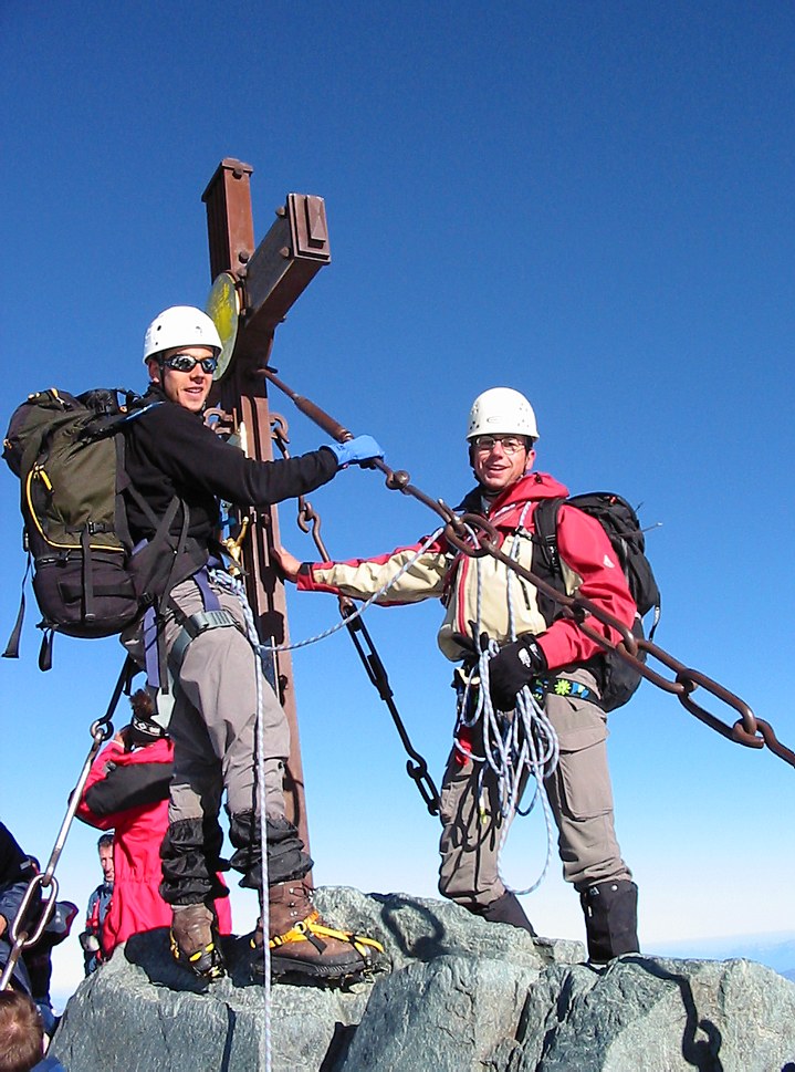 Großglockner climb: on the summit Großglockner climb: on the summit