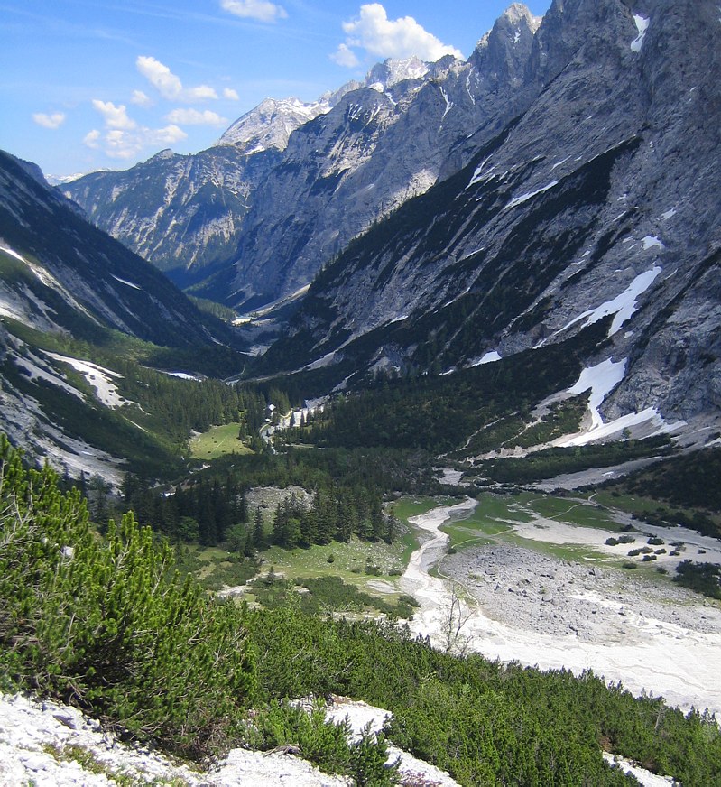 Zugspitze via Höllental: Rheintal Zugspitze via Höllental: Rheintal