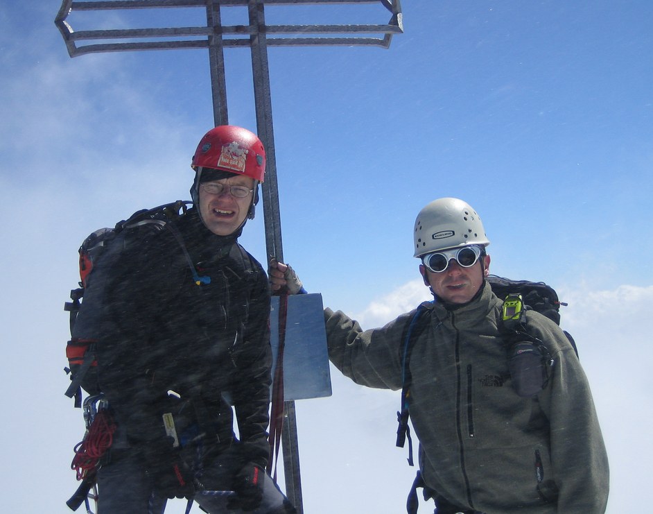 Ortler via Hintergrat: on the summit of Ortler Ortler via Hintergrat: on the summit of Ortler
