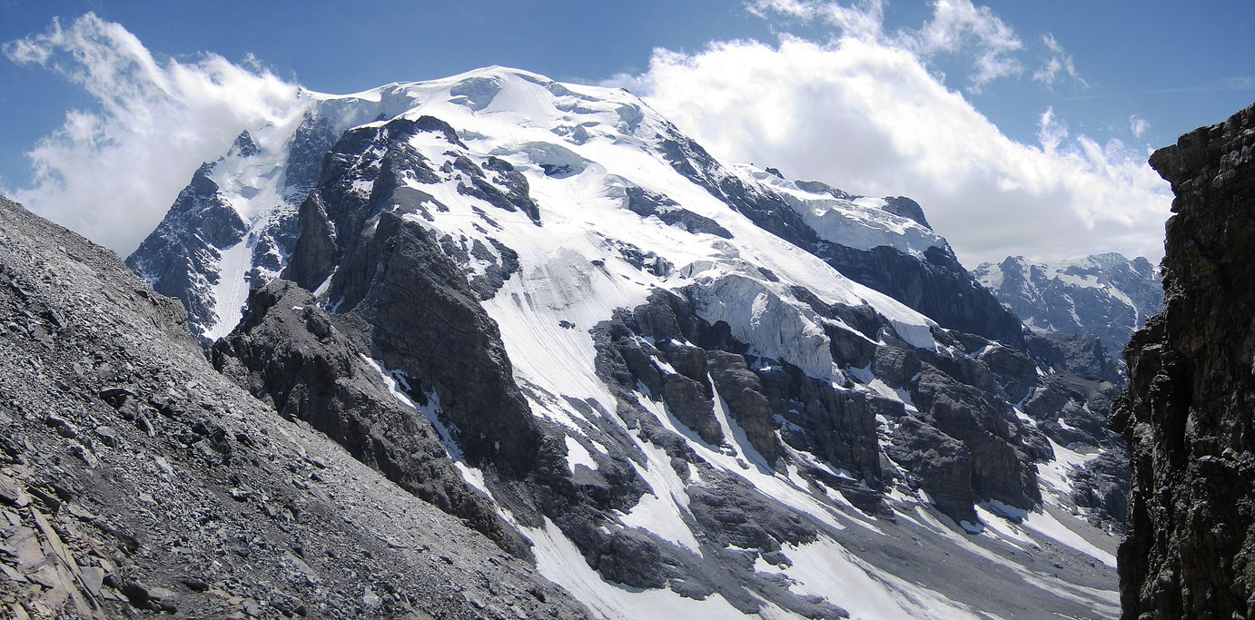 Ortler via Hintergrat: north wall of Ortler Ortler via Hintergrat: north wall of Ortler